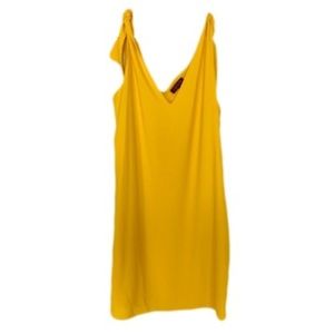 1. State Tie Shoulder Shift Dress- New; Small